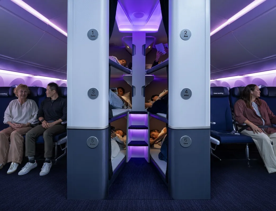 Air New Zealand Ra Mắt Không Gian Ngủ Dạng Bunk Hạng Phổ Thông