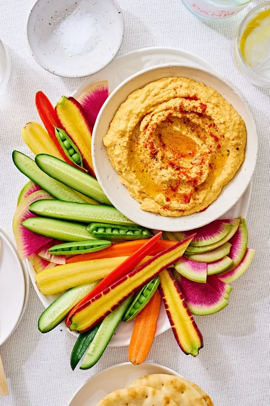 Hummus Cà Rốt Nướng Đẹp Mê Ly Dành Cho Dịp Lễ Phục Sinh