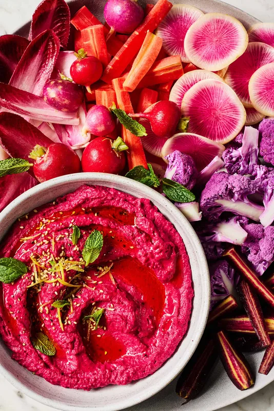 Món Hummus Củ Dền Ngọt Ngào, Tươi Mát Chinh Phục Vị Giác