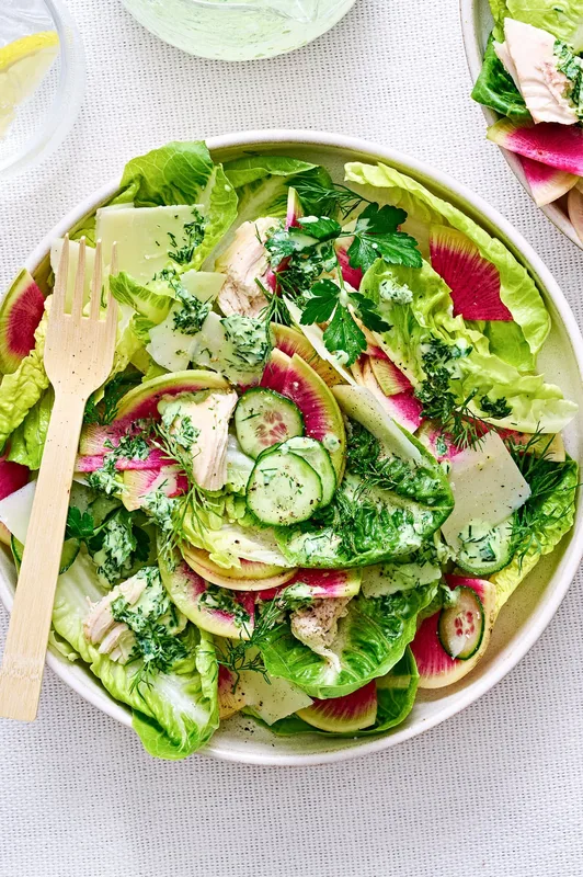 Salad Caesar Xanh Tươi Tắn Thịt Gà Ngon Quên Lối Về