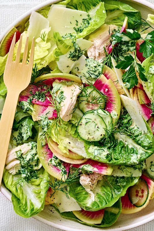 Salad Caesar Xanh Tươi Tắn Thịt Gà Ngon Quên Lối Về