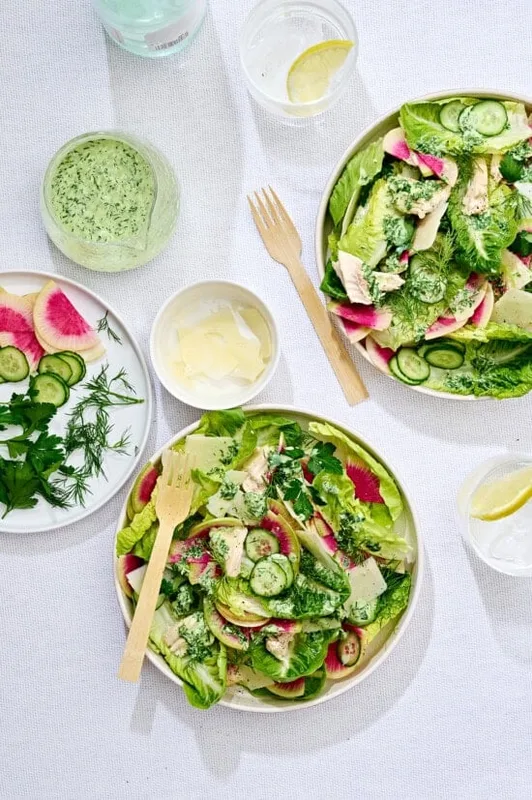 Salad Caesar Xanh Tươi Tắn Thịt Gà Ngon Quên Lối Về