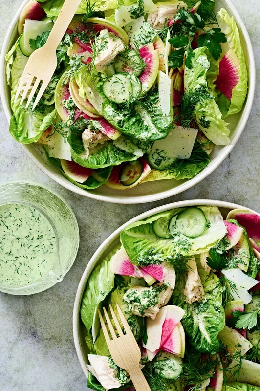 Salad Caesar Xanh Tươi Tắn Thịt Gà Ngon Quên Lối Về