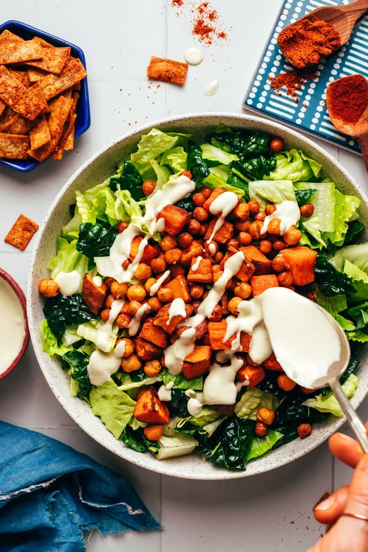 Salad Taco Khoai Lang Đậu Gà Chay: Ngon Miệng và Nhanh Chóng!
